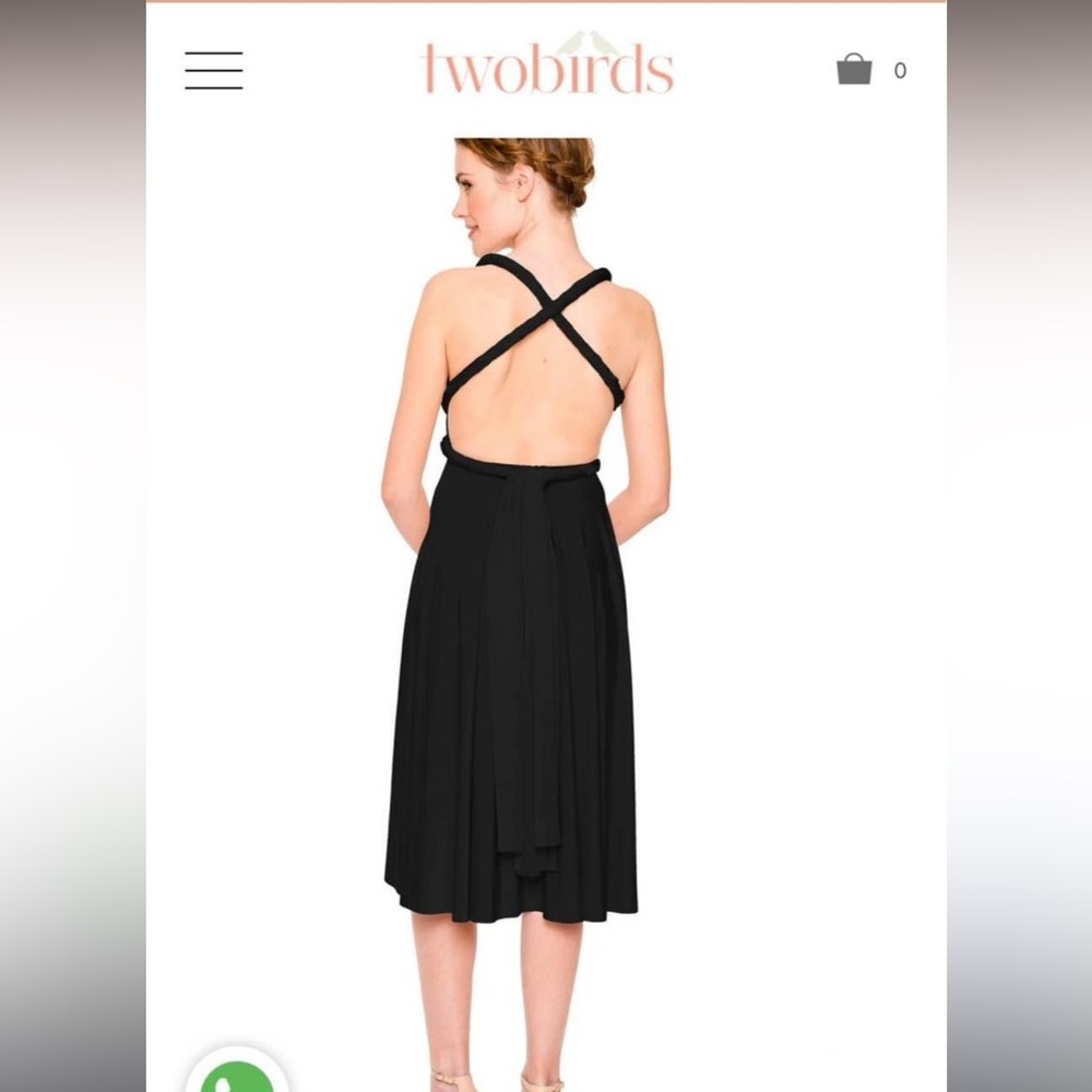 Black one size fits all Twobirds Dress